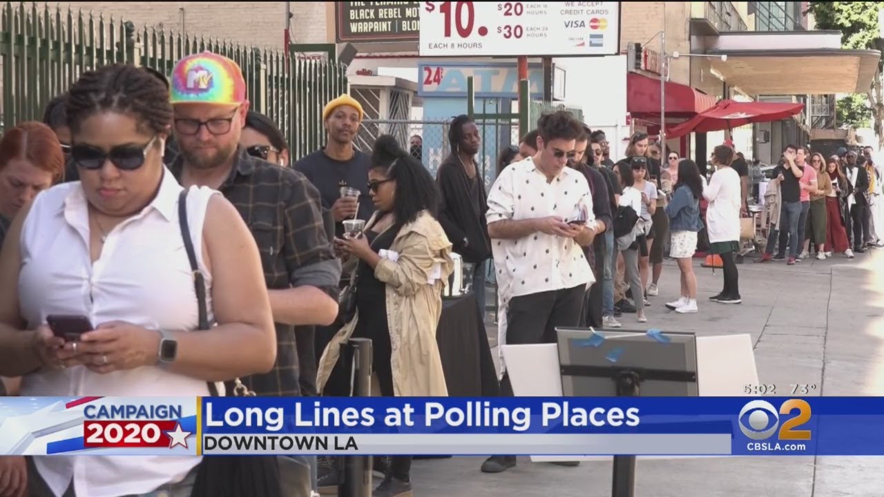 Long Lines Reported At Vote Centers Across Los Angeles County