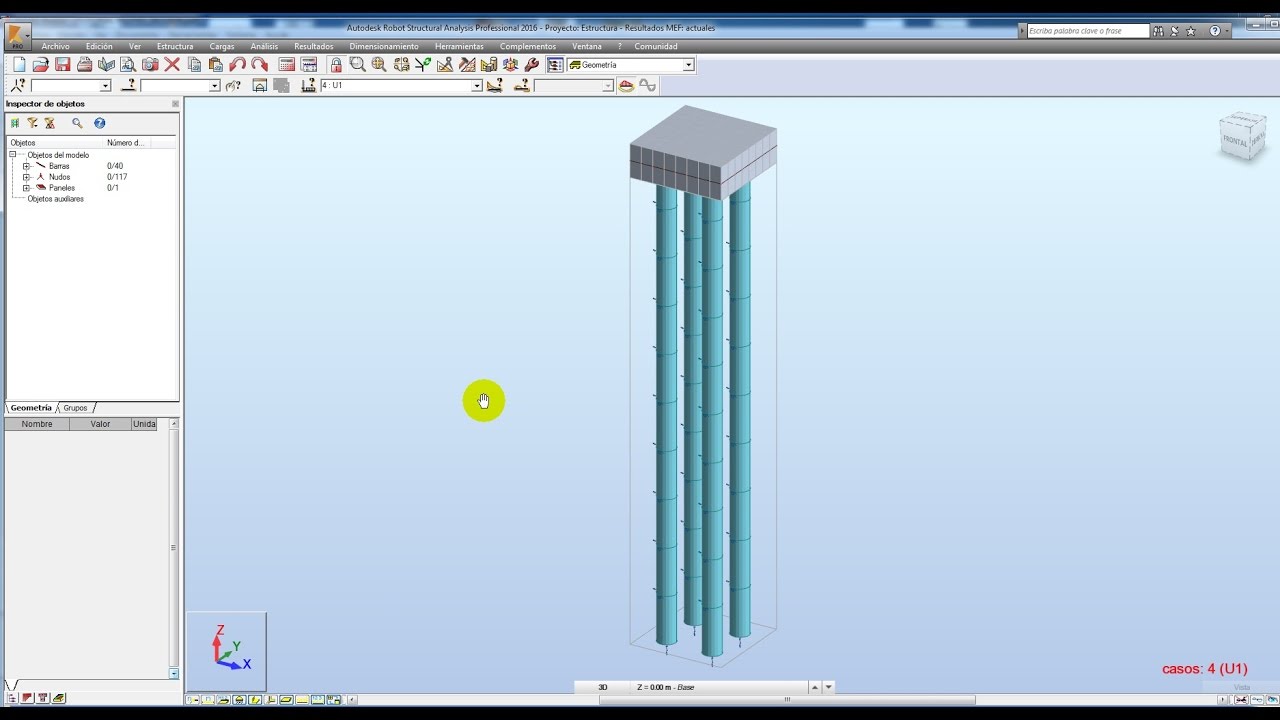 ROBOT STRUCTURAL CASTELLANO - TUTORIAL 16.- ANALISIS Y DISEÑO DE PILOTES (PILES)