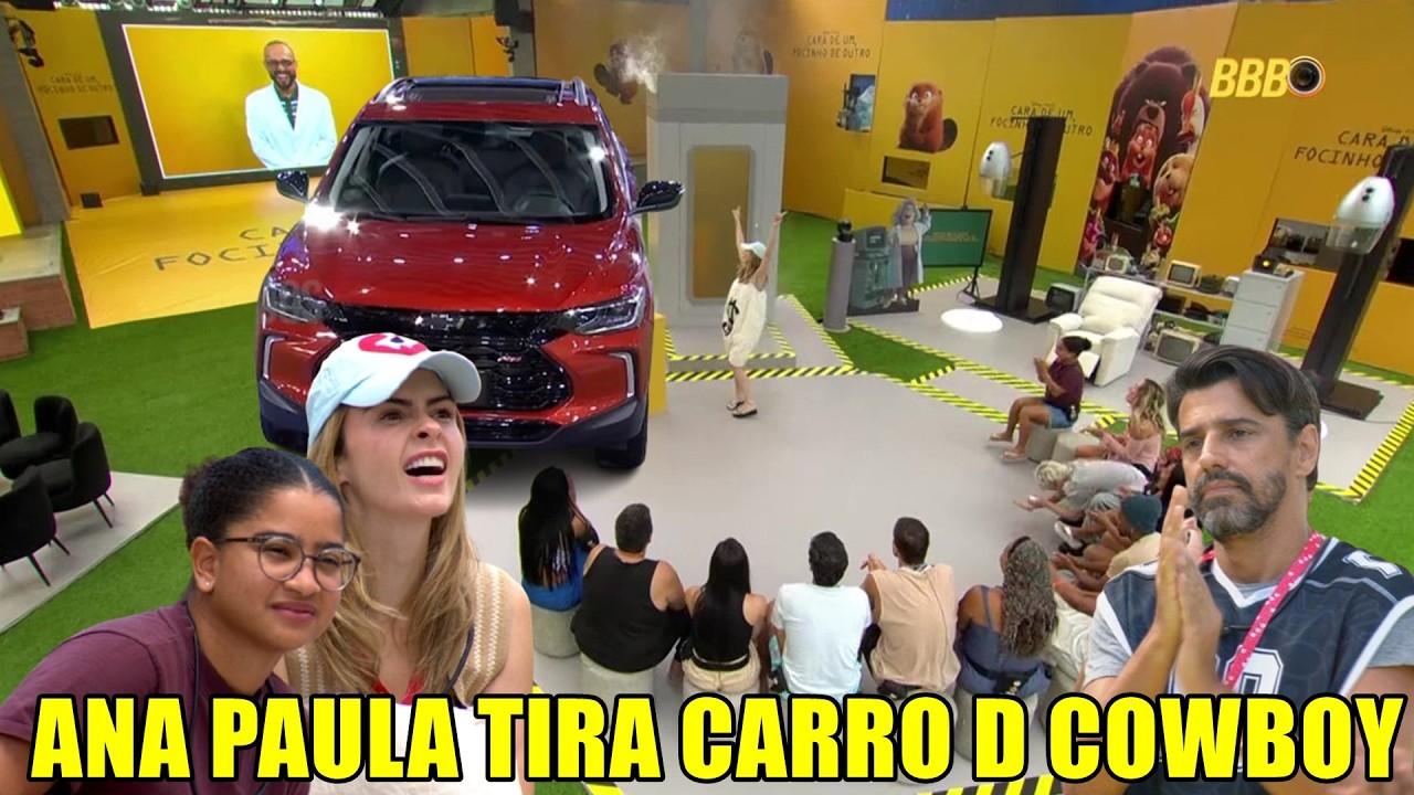 ANA PAULA GANHA PROVA TIRA CARRO DE COWBOY E DA PRA MILENA