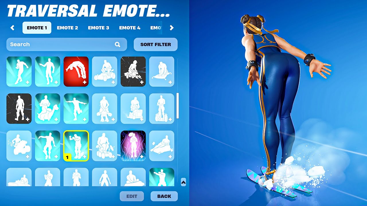 Все эмоции перемещения в Fortnite Battle Royale