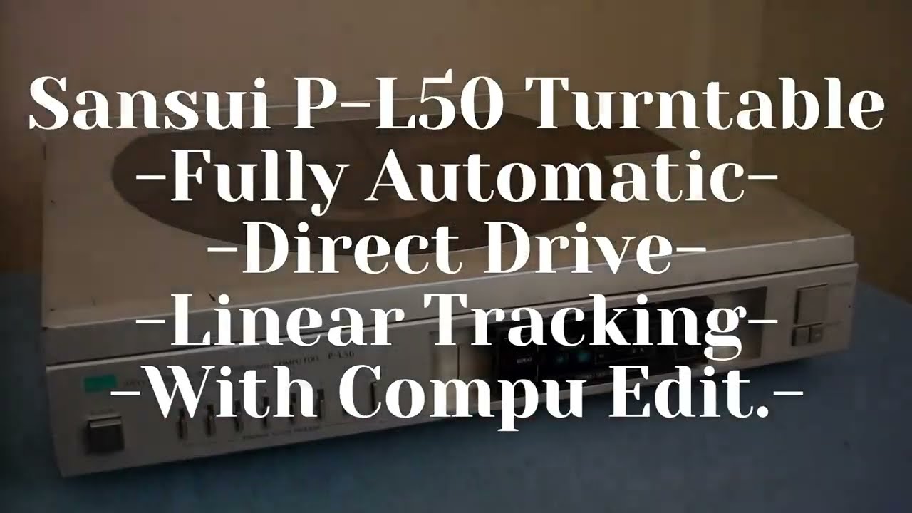 Sansui P-L50 Turntable Linear Tracking - Direct Drive - Compu Edit. ______sn:423073515