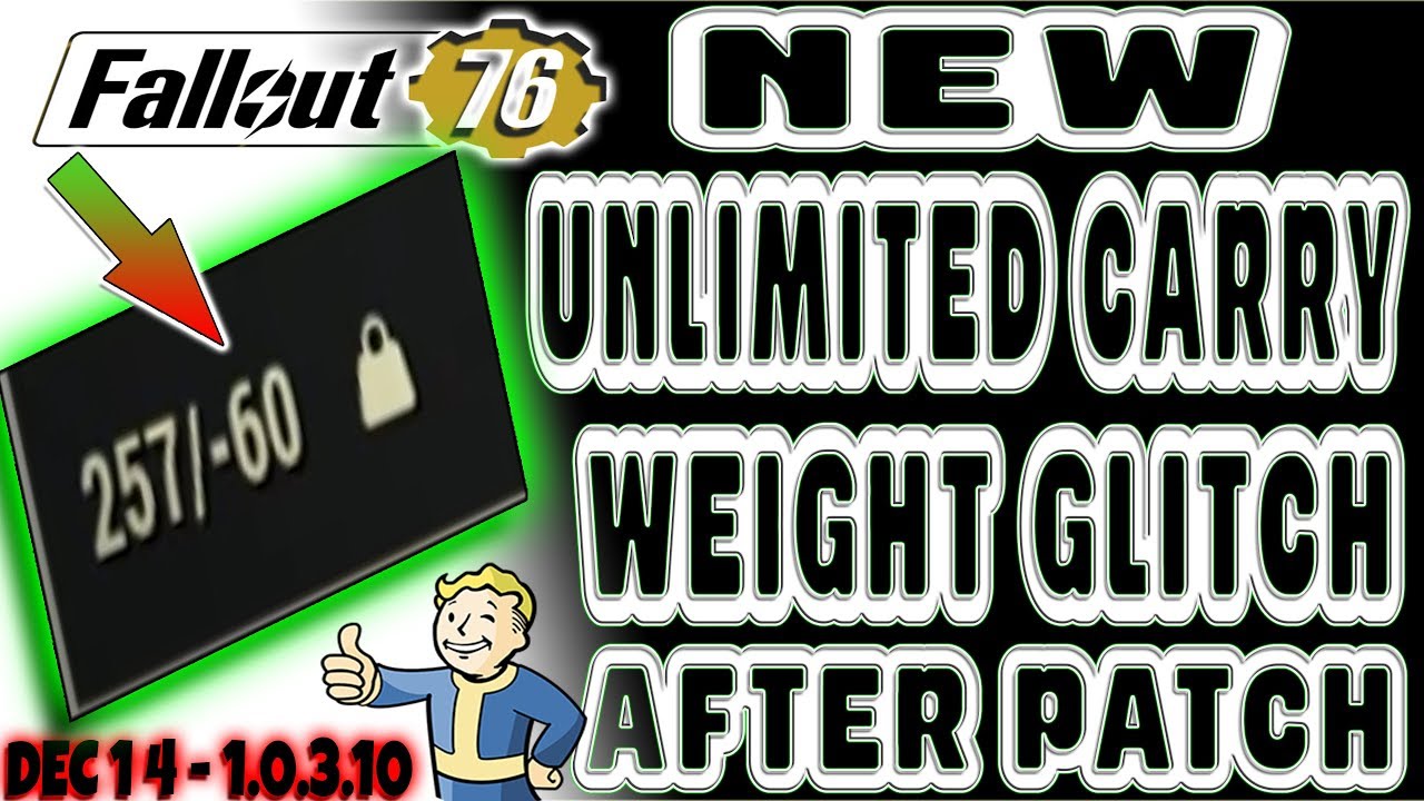 🆕 NEW UNLIMITED CARRY GLITCH AFTER PATCH 1.0.3.10 | Fallout 76 | Carry EVERYTHING! DO IT BEFORE FIX