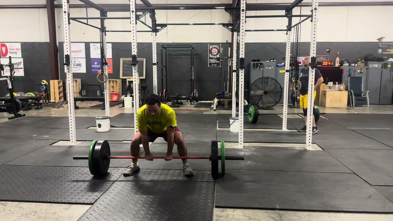 SUMO DEADLIFTS 4 x 3 @185lbs, Rest 1:30 Between Sets