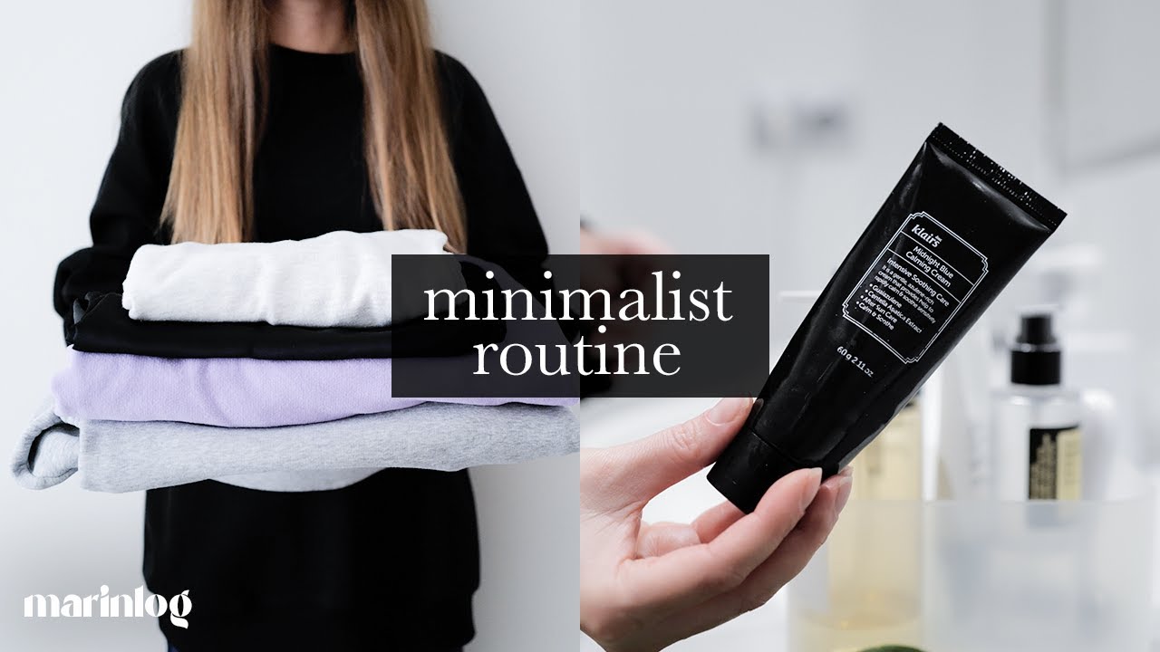 Minimalist routine | Decluttering clothes | Night skincare | Silent vlog