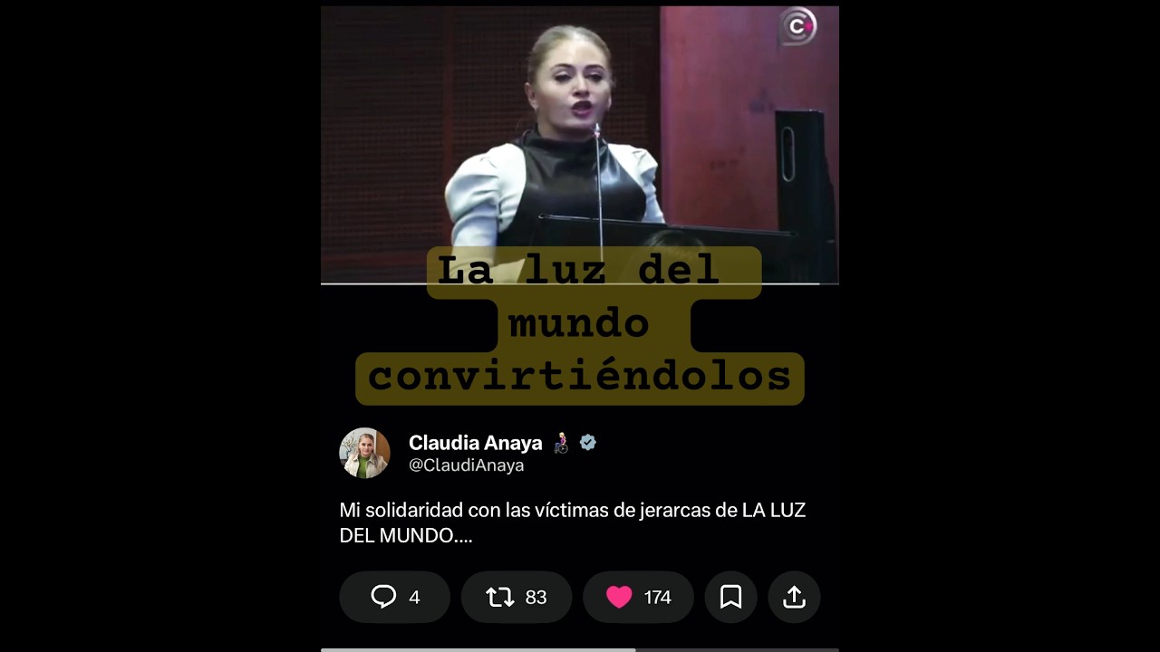 Senadora Claudia Anaya se solidariza con v&iacute;ctimas de La luz delmundo#senadodelarepublica #mexico🇲🇽
