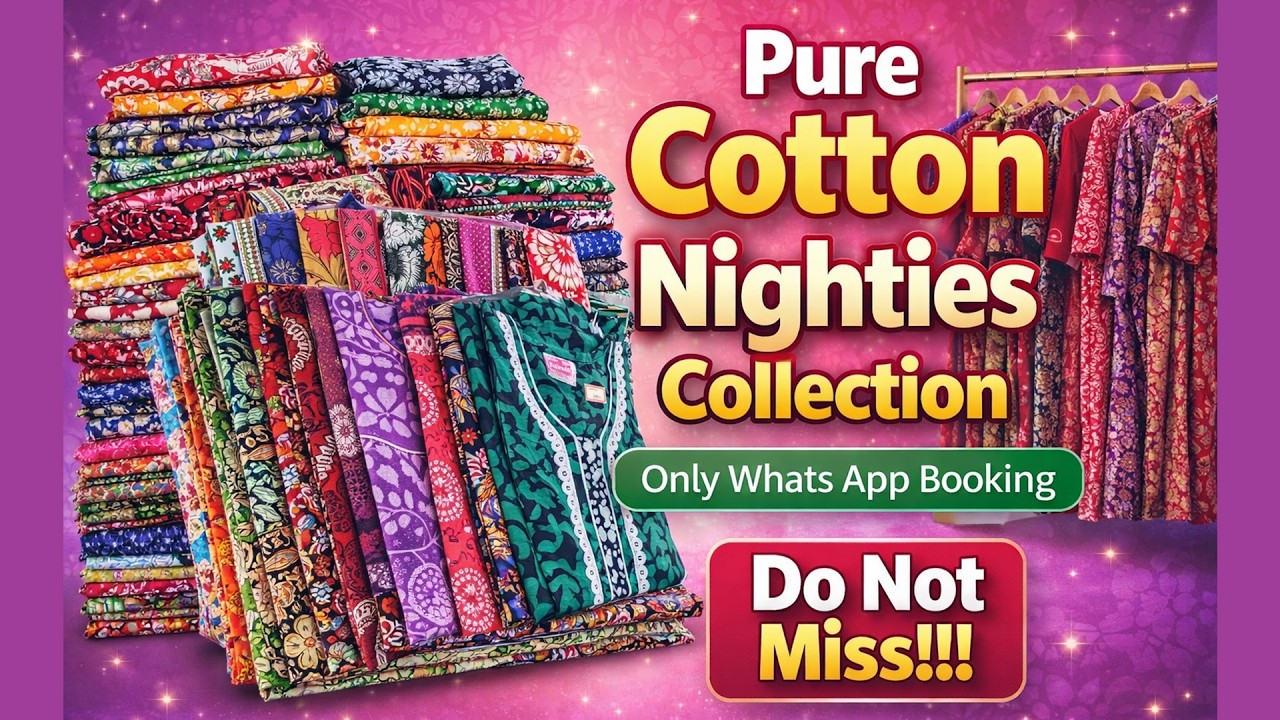 Summer Collections XXL, 3XL Jothi Cotton Nighty✨Mirror Work/Batik/Tye&dye #nightycollection #nighty
