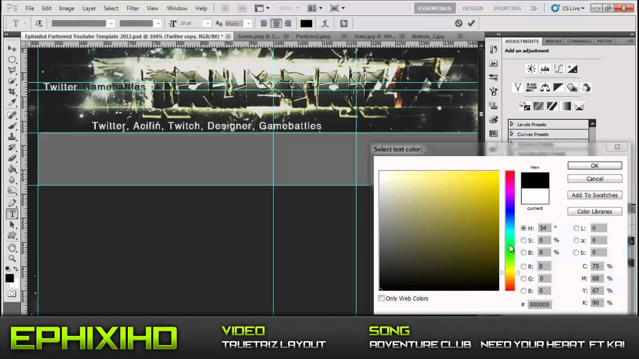 Speed art | Youtube Background for TrueTriz - [EphixiHD]