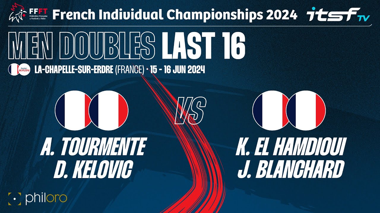 Tourmente/Kelovic vs El Hamdioui/Blanchard - Last 16 - FFFT Individual Champ. 2024 Men Doubles