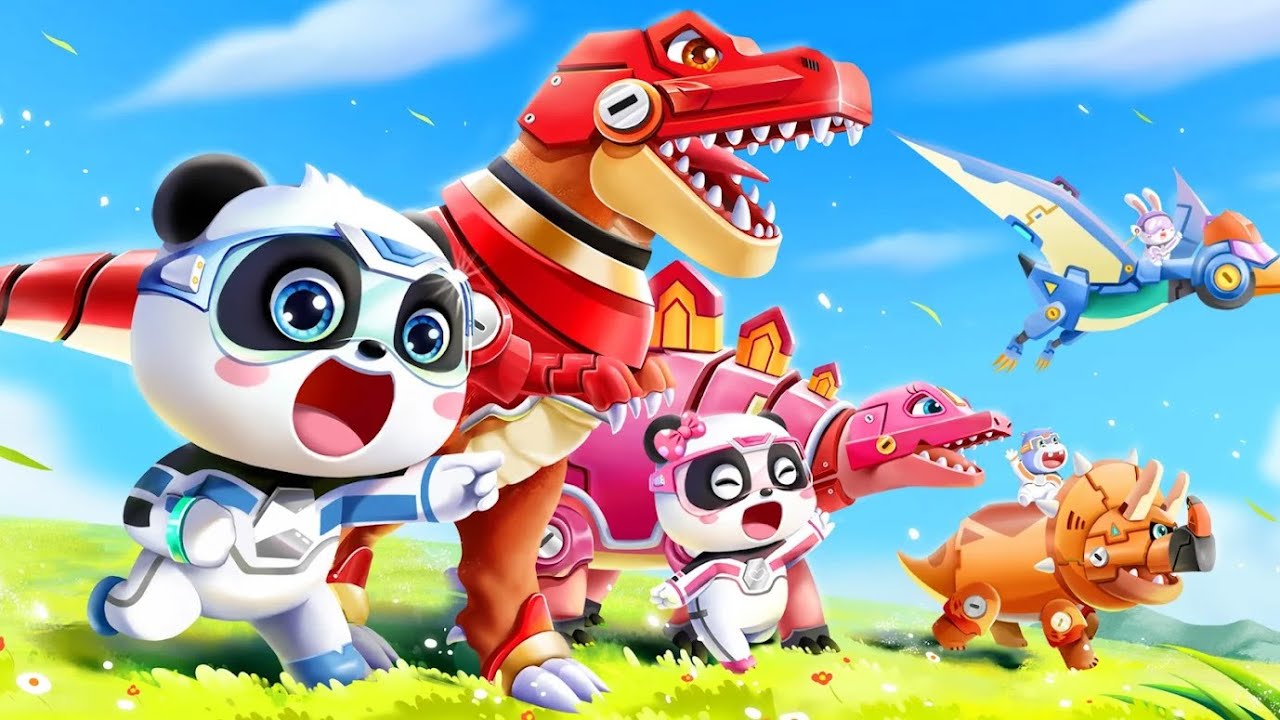 Little Panda Rescue Team | Help Dinosaur Planet And Take Care Of Them | Babybus Game Video