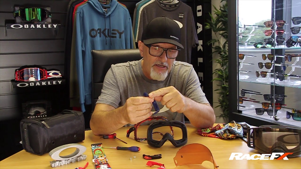 How to take apart an Oakley Airbrake MX Goggle | Race FX