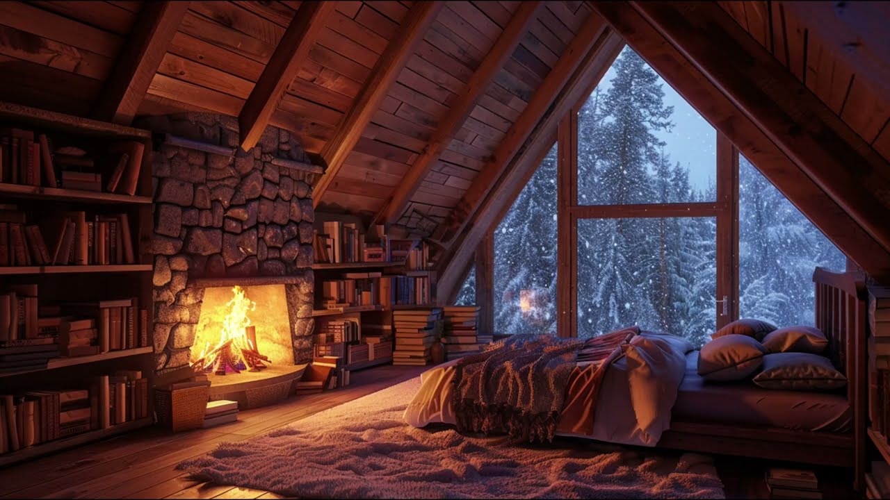 Deep Sleep Piano | Warm Fireplace Music for Sleep (3 Hours)