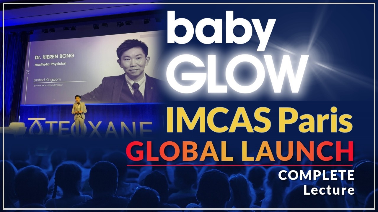 babyGLOW GLOBAL LAUNCH at IMCAS Paris. Dr Kieren Bong Teoxane Global Ambassador led the launch event