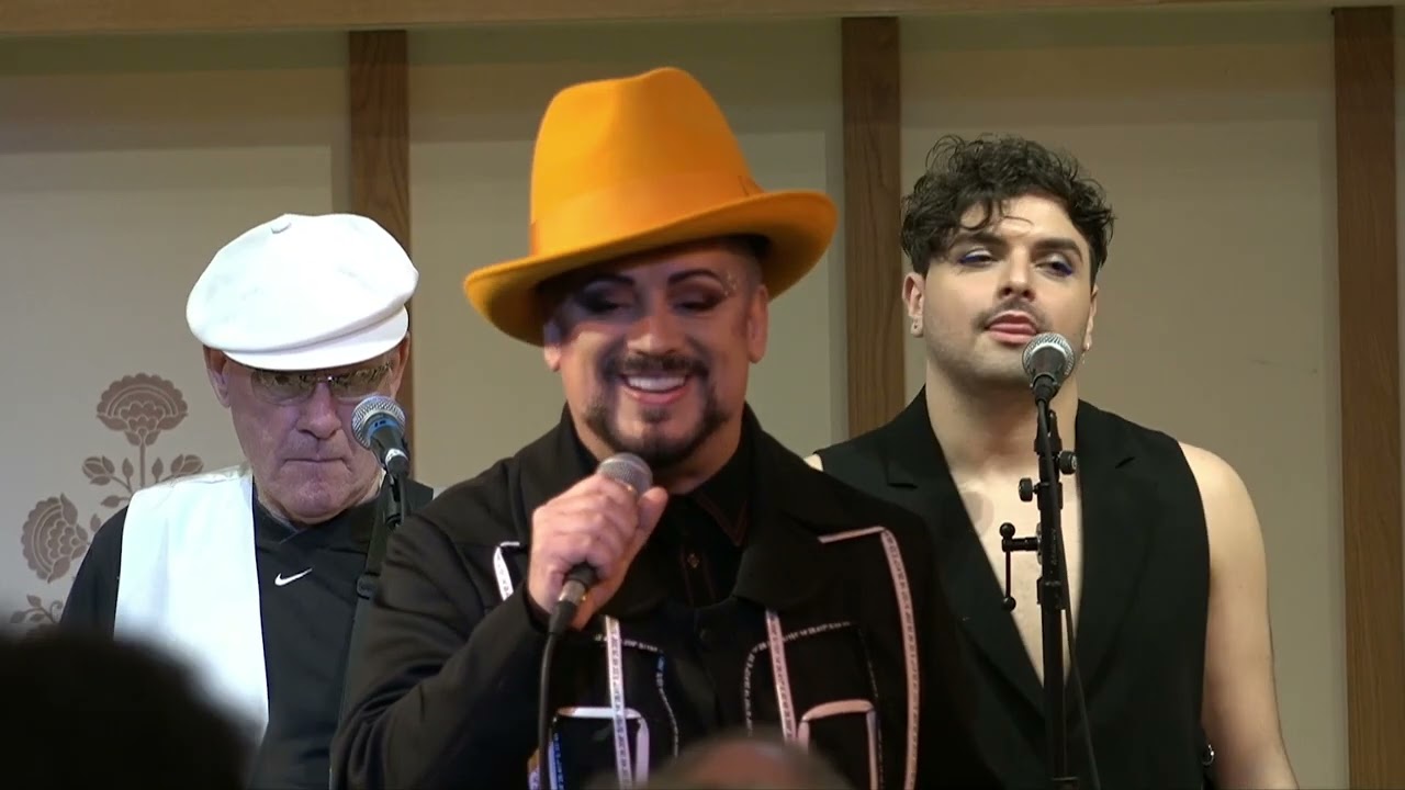 Boy George in concert at Bhaktivedanta Manor Krishna temple