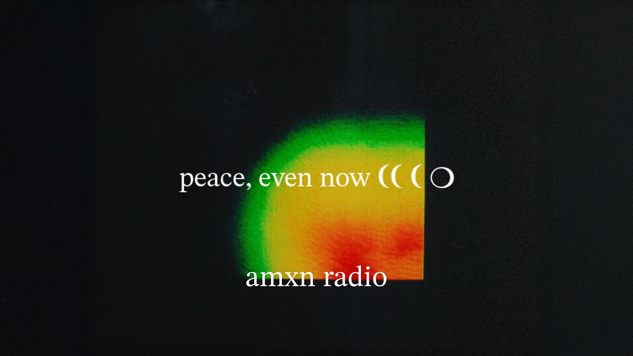 AMXNRADIO & Joel Houston &mdash; peace, even now ❨❨ ❨ ❍  [official audio]