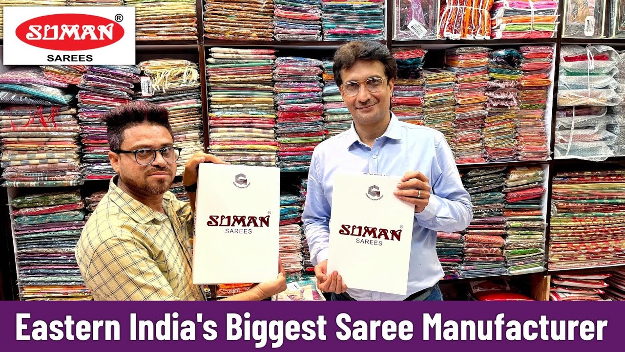 Eastern India's Biggest Saree Manufacturer & Wholesaler - SUMAN SAREES KOLKATA 🔥🔥 Fancy Silk Sarees 