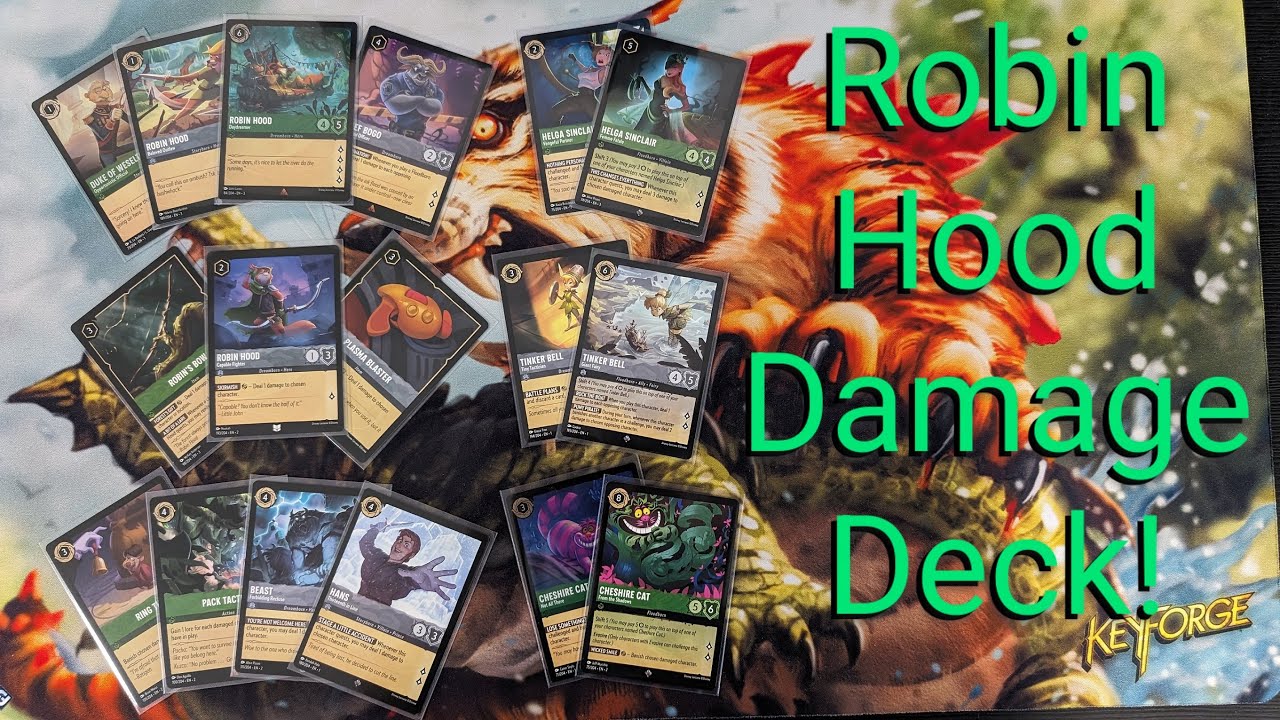 Disney Lorcana Budget Deck tech - Robin Hood Damage Deck!