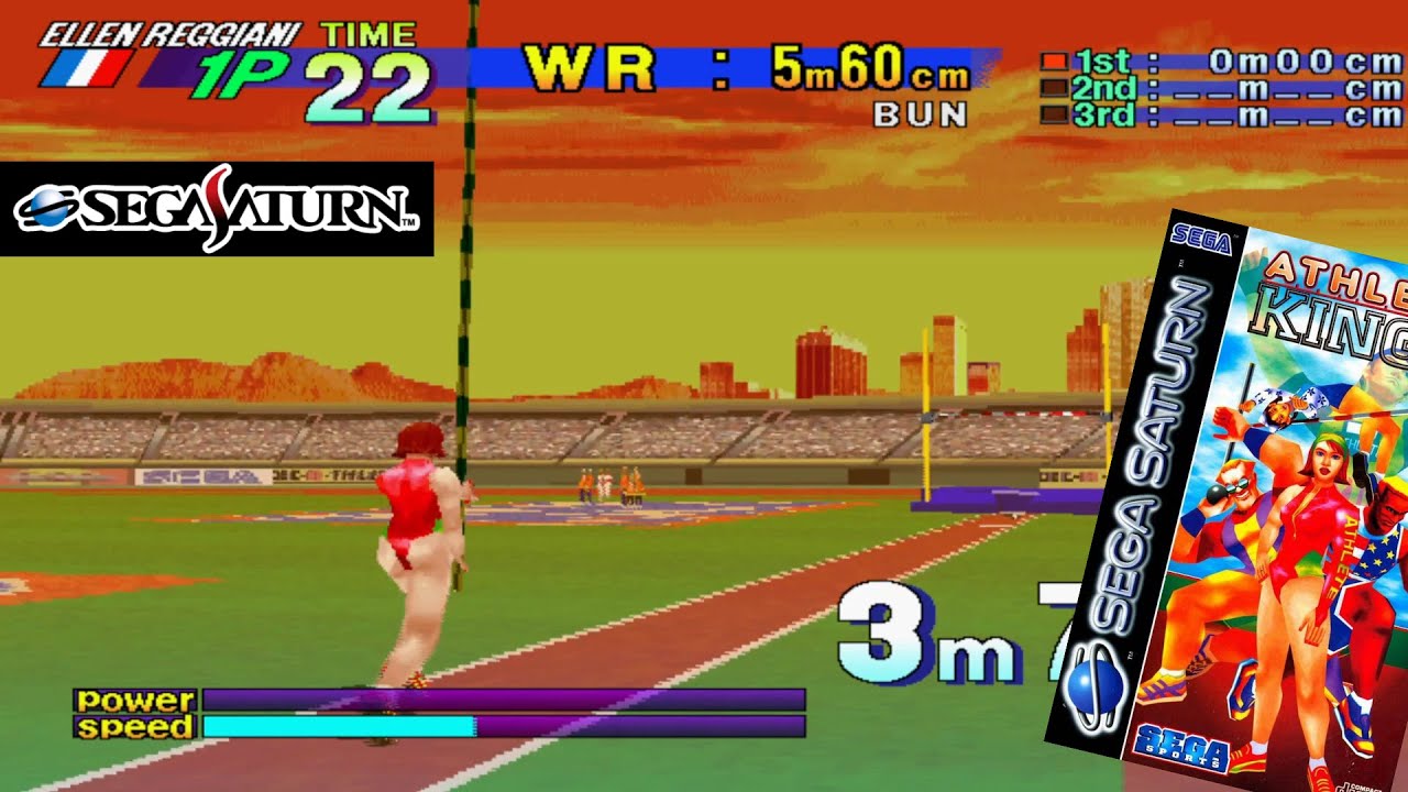 Athlete Kings (1995) SEGA Saturn Gameplay in HD (SSF)