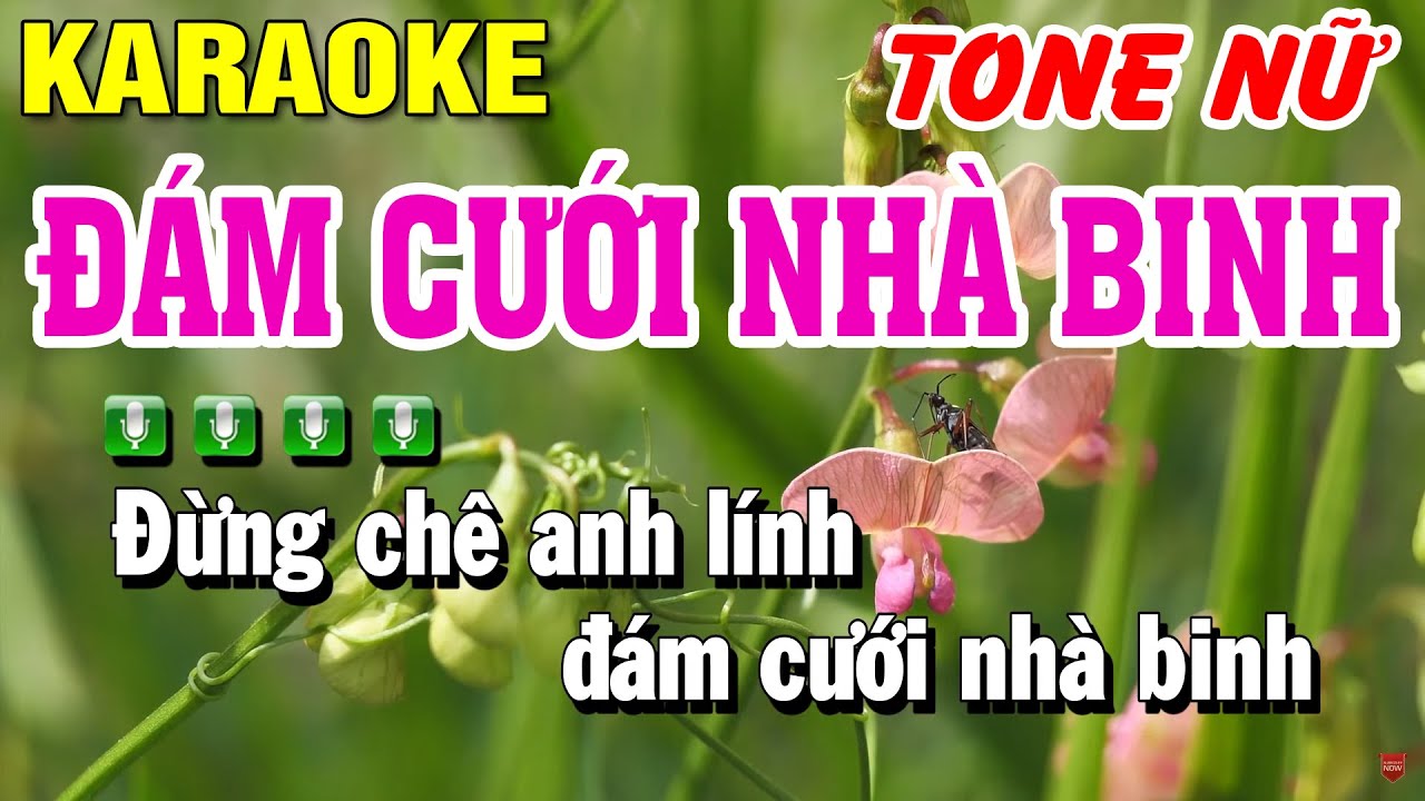 Karaoke Đám Cưới Nhà Binh Nhạc Sống Tone Nữ Bm | Huỳnh Lê