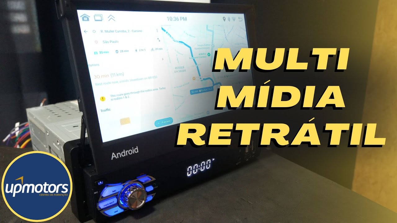 DVD RETRÁTIL Multimídia GPS WiFi Bluetooth  e mais ZOVER ; UPMOTORS