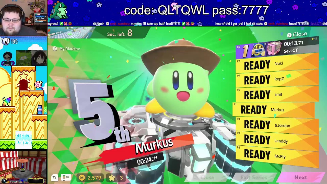 Mario Kart World and Kirby Air Riders with Chat