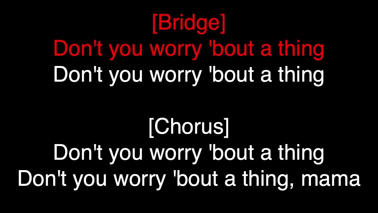 Stevie Wonder Karaoke - Don't You Worry 'Bout A Thing (Karaoke)