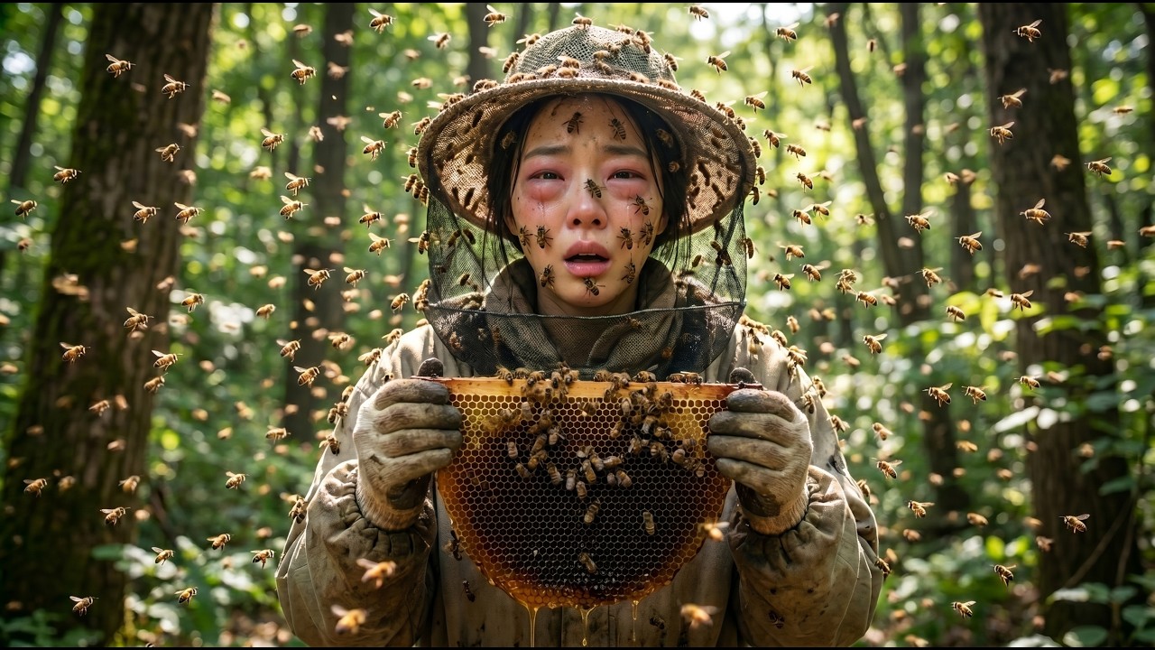 🍯🌿 Harvesting Giant Wild Honeycomb Deep Jungle Bee Adventure 🐝🌳