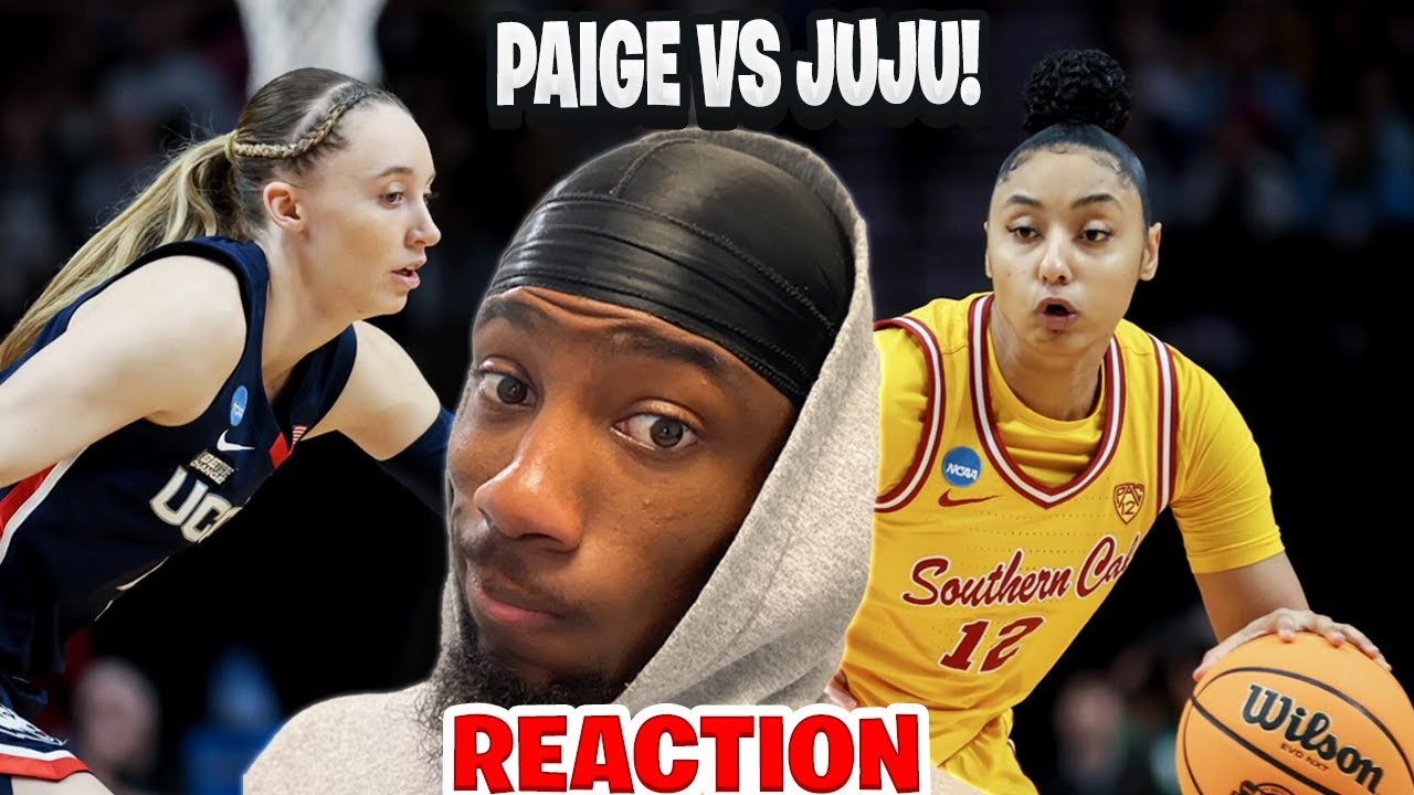 PAIGE BUECKERS VS JUJU WATKINS! dMillionaire REACTION to NCAA Elite 8: UConn vs USC Game Highlights