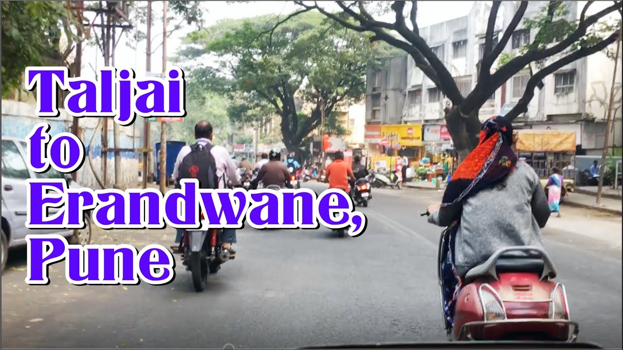 First Time Taljai to Erandwane, Pune on bike Video