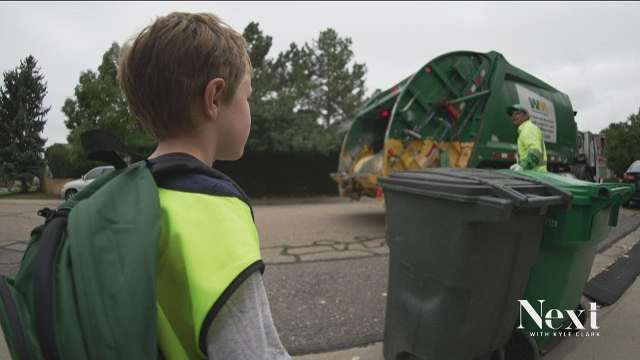 Trash pickup is the day's highlight on both sides of the can