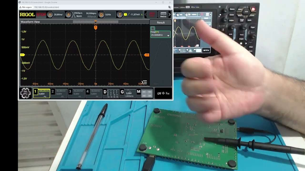 885 - Teste do cristal de clock dos equipamentos digitais