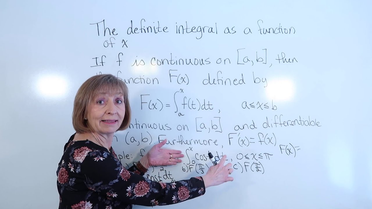 The Second Fundamental Theorem of Calculus. The definite integral as a function of x.