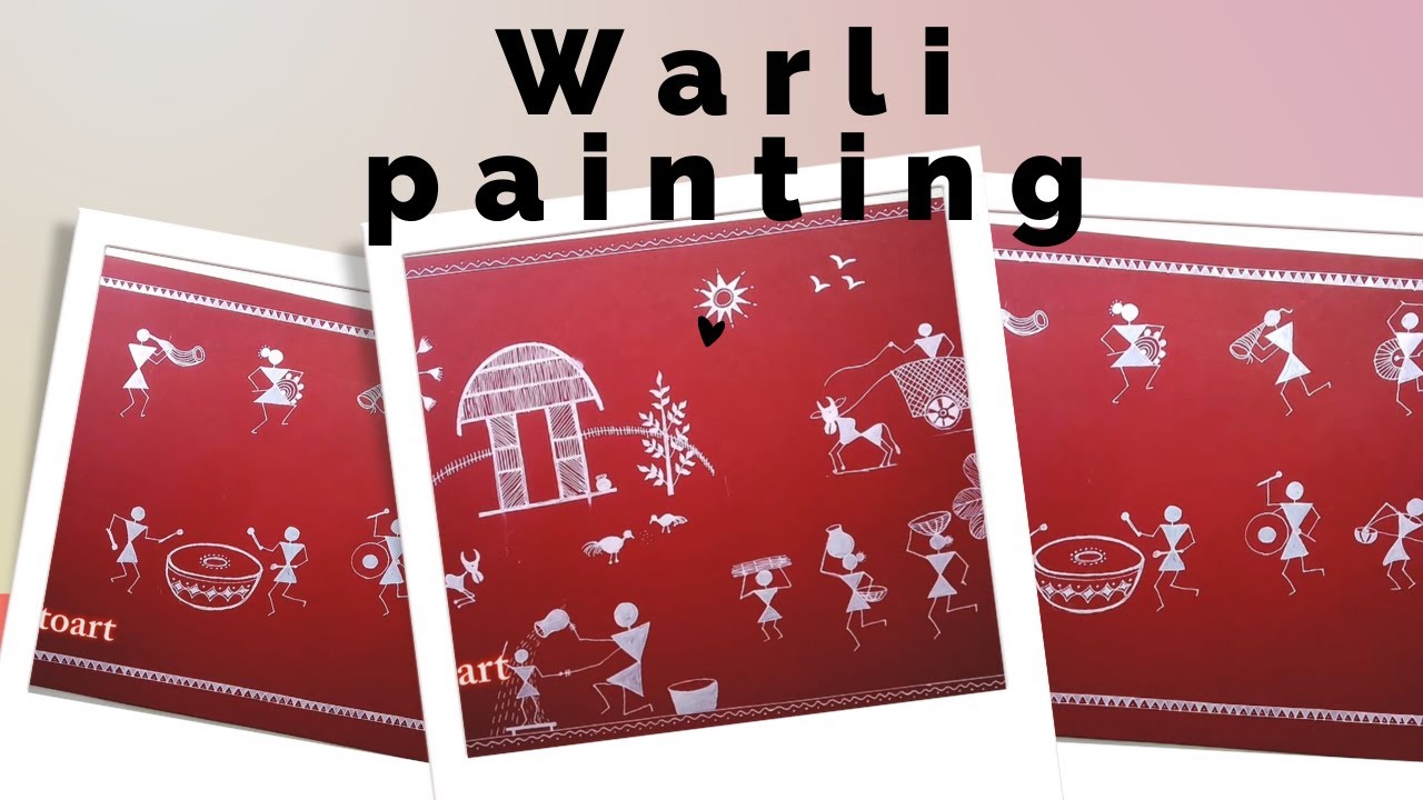 Warli Painting for beginners Tutorial| Warli art step by step guide | Indian folk art series #1