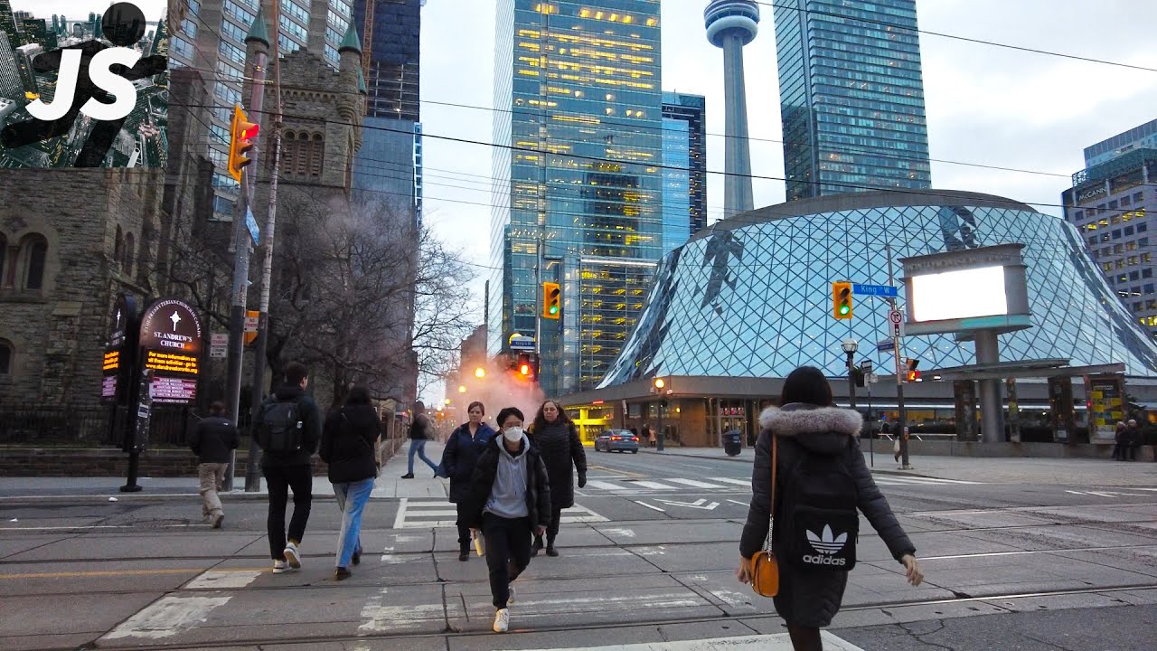 Simcoe Street to the Lake | Downtown Toronto Walk (Jan 2023)