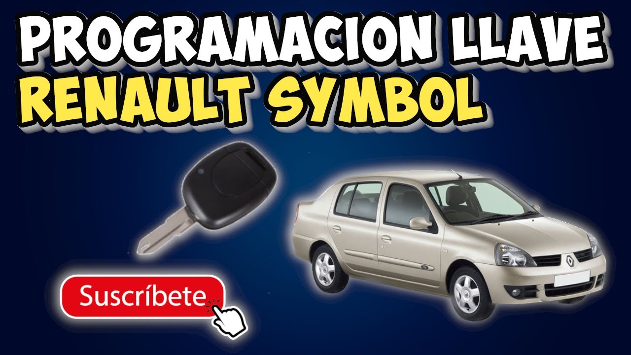 PROGRAMACIÓN LLAVE RENAULT SYMBOL 👍🏻