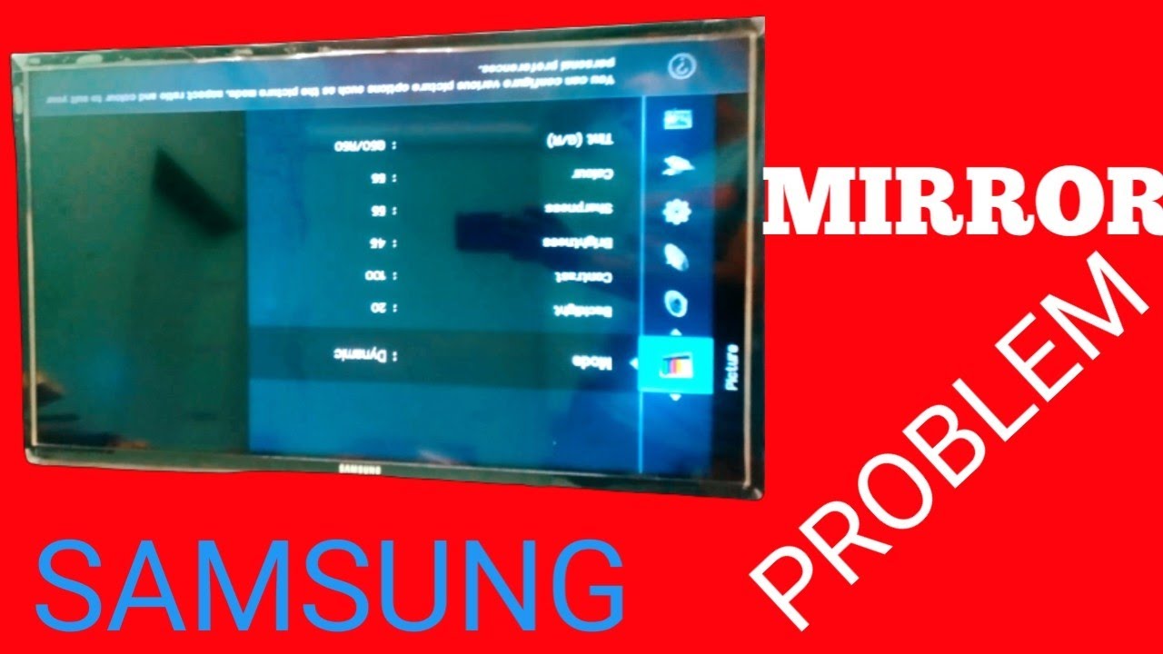 Samsung LED TV Mirror Problem Repair Samsung LED TV Ulta Picture Sidha Kaise Karen Model UA32EH4003R