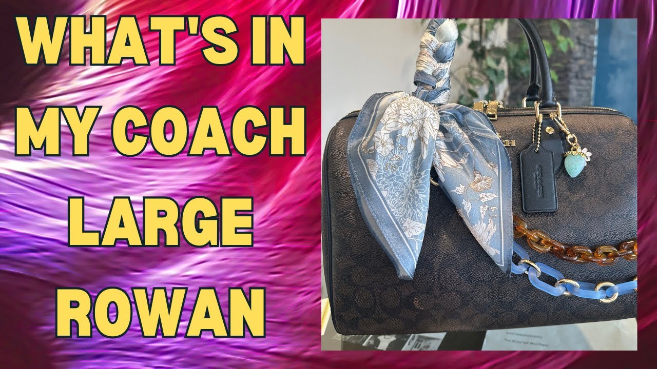 Что внутри моей большой футболки Coach Rowen?! ❤️👜