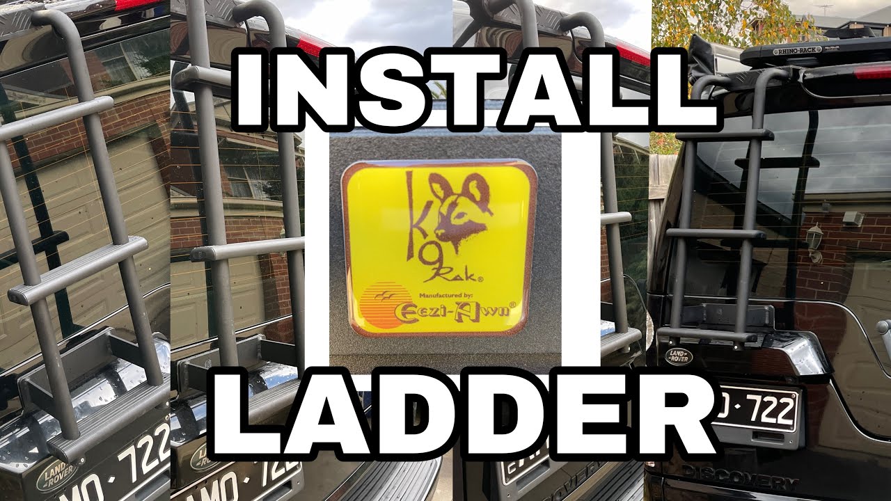 Install Eezi-Awn K9 Ladder. Land Rover Discovery 3 and 4. Fitting rear ladder on Disco 4 Disco 3.