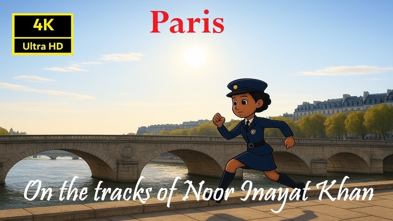 On the tracks of Noor Inayat Khan. From Neuilly to Suresnes Paris Walking Tour 4K UHD