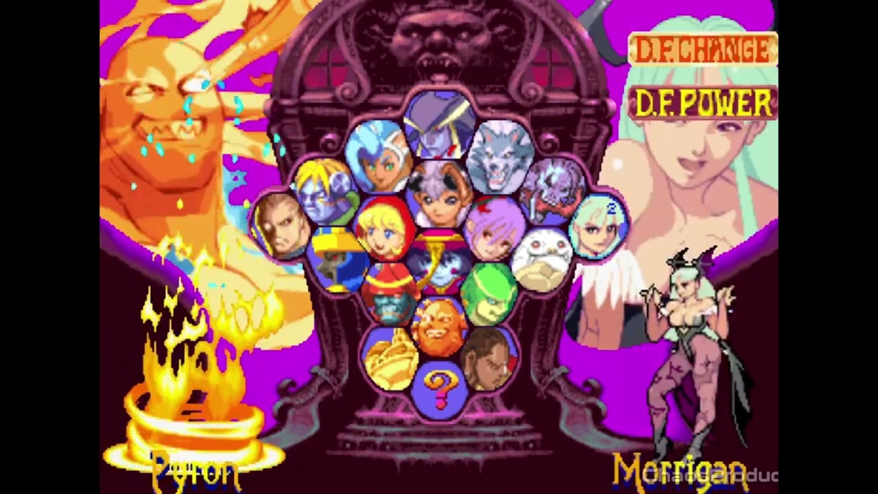 Darkstalkers Character Select Evolution - 1994 - 2013