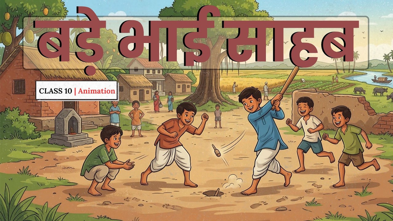 Bade Bhai Sahab Class 10 Hindi in Animation | बड़े भाई साहब Class 10 Full C