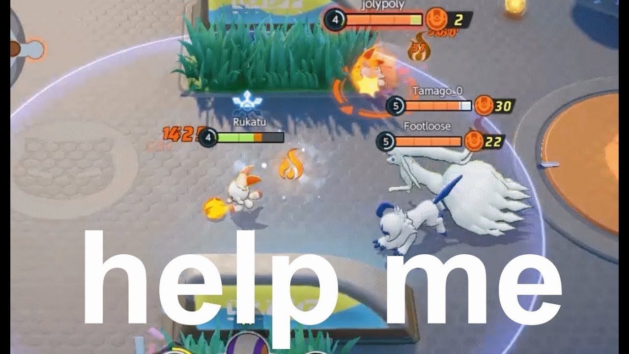 pokemon unite, but it's mostly suffering