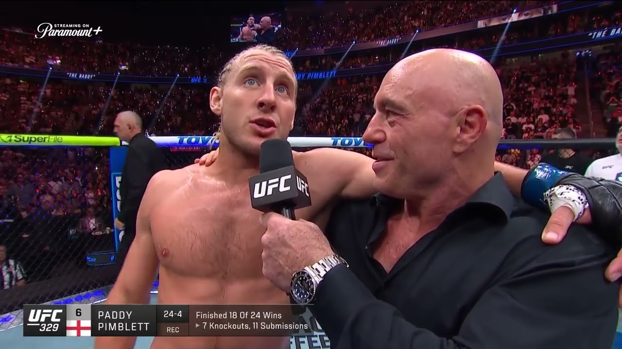 Paddy Pimblett's Octagon Interview | UFC 329