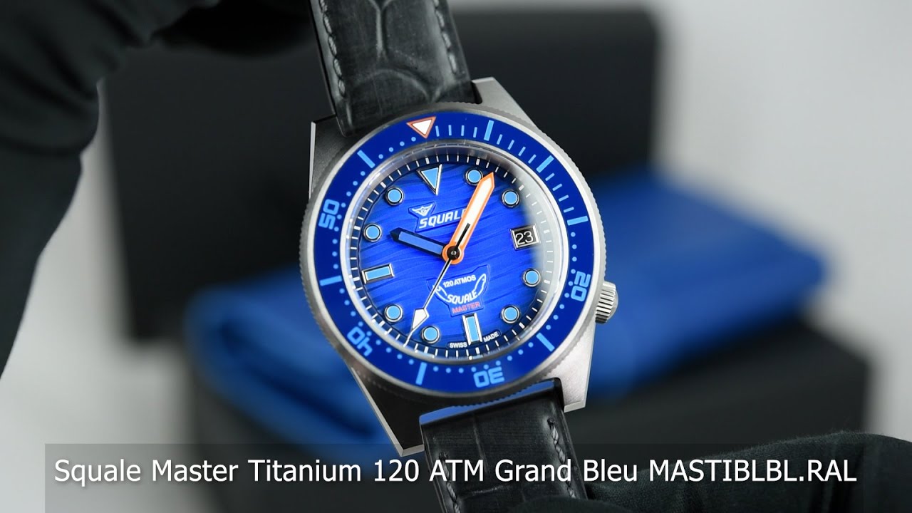 Squale Master Titanium 120 ATM Grand Bleu MASTIBLBL.RAL