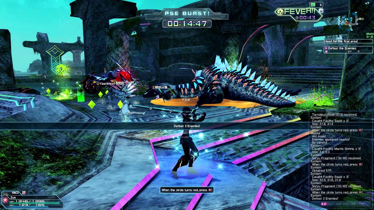 Phantasy Star Online 2 capture device test 2/Frequent Quest