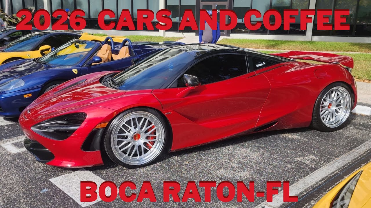 НЕВЕРОЯТНАЯ ЯВКА НА МЕРОПРИЯТИИ CARS AND COFFEE В БОКА-РАТОНЕ!!!!