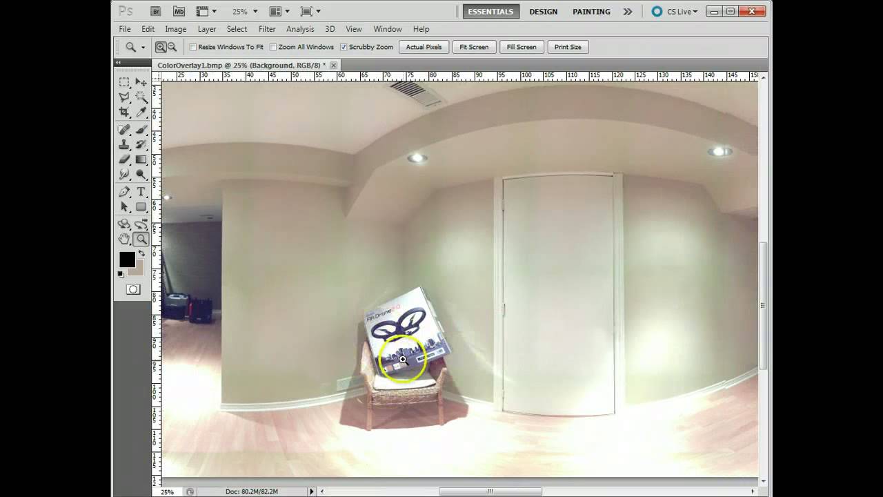 Colorizing Scans in FARO Scene