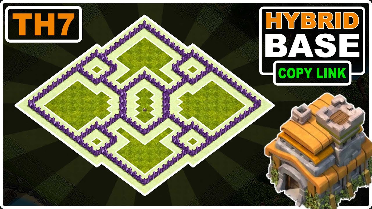 NEW BEST! TH7 HYBRID/TROPHY/FARMING Base 2023 Copy Link - Clash of Clans