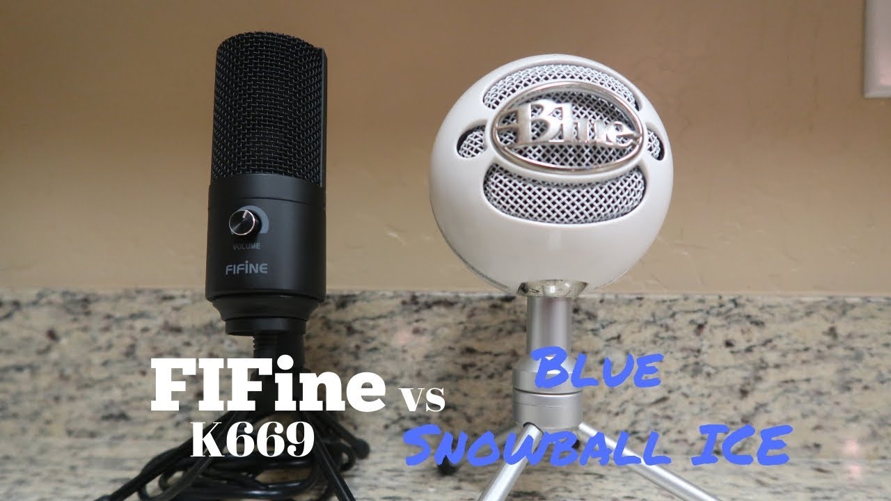 Fifine k669 vs Snowball ICE.  Battle of the budget mic!
