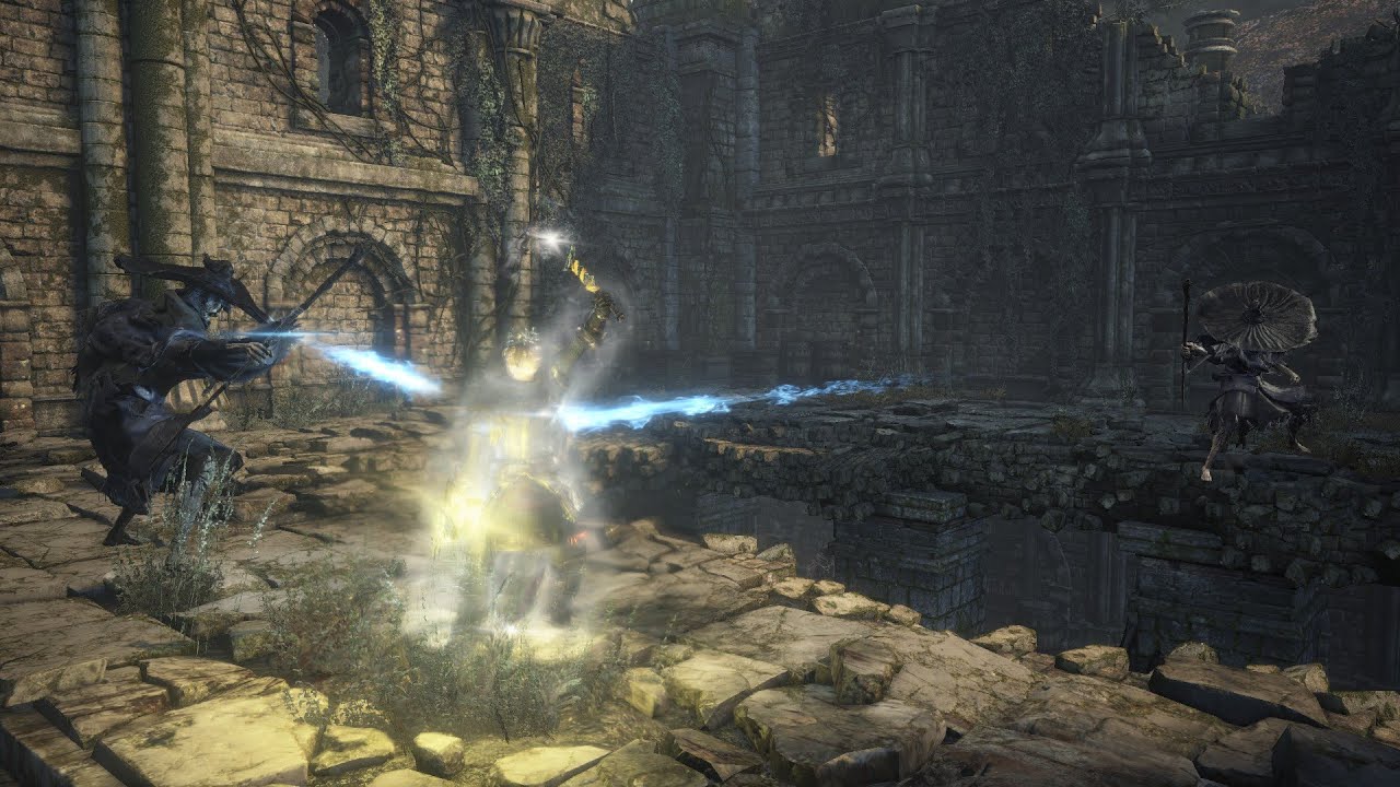 Dark Souls 3 Cinders Mod Miracle Showcase - Great Magic Barrier and Supreme Magic Barrier