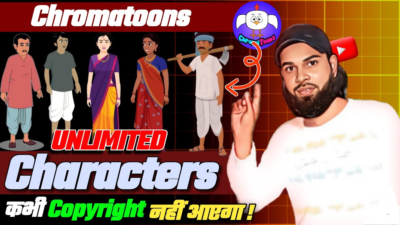 ✅Unlimited Characters Copyright FREE🔥 Chromatoons Charecters || Characters Making 🔥🔥